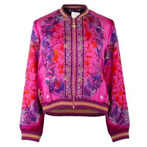 Camilla Tropic Of Neon Bomber Jacket Reversible Small b96E